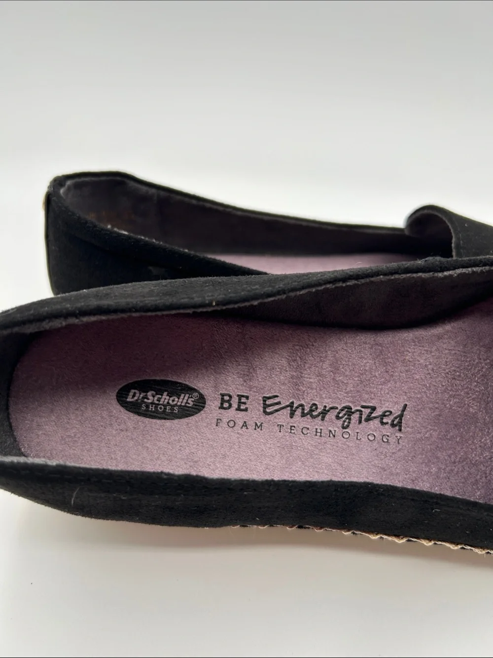 Dr. Scholl's Black Canvas Espadrille Slip-On Platform Shoes